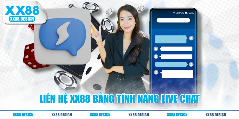Liên hệ XX88 bằng tính năng Live Chat