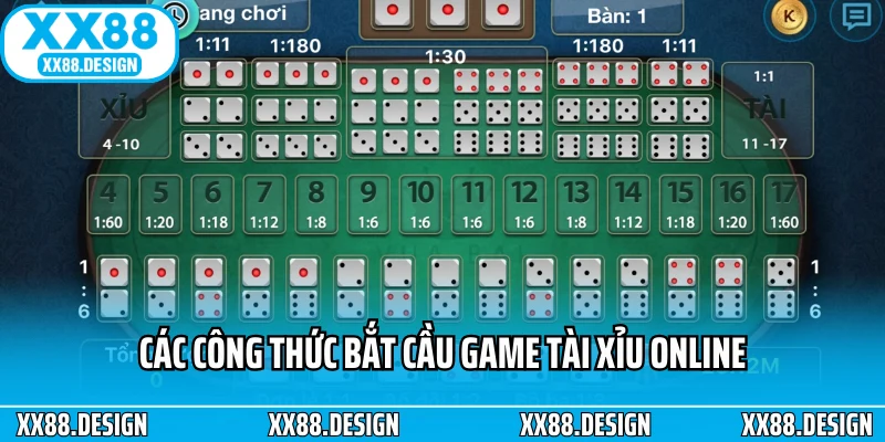 Các công thức bắt cầu game tài xỉu online